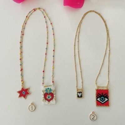 Colares Escapulário com missangas japonesas