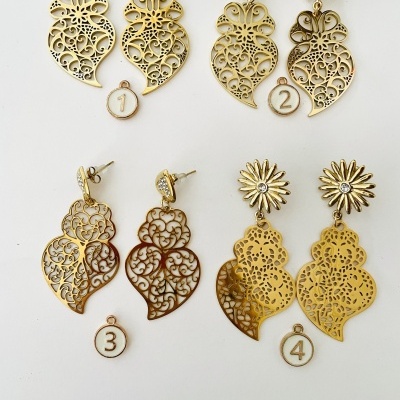 Brincos Corações de Viana - mod #1*