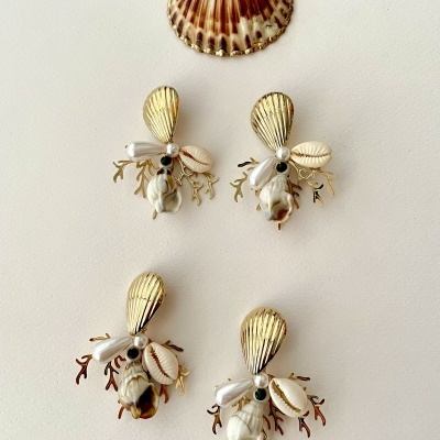 Brincos Conchas e Búzios