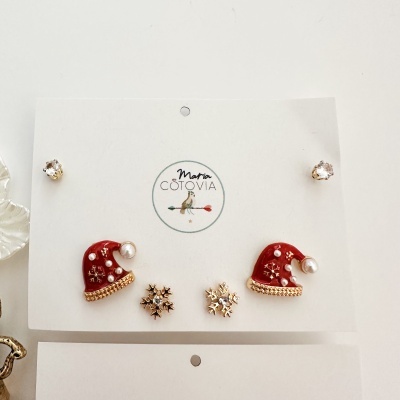 Conjunto de Brincos  Natal #130