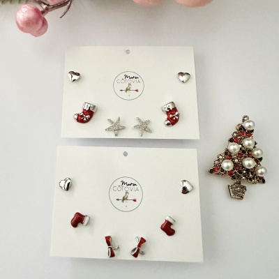 Conjunto de Brincos  Natal #135