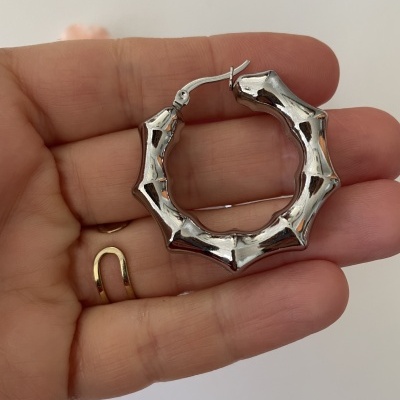 Argolas em aço #92*