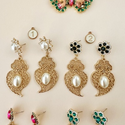 Brincos Corações de Viana - Mod #7*