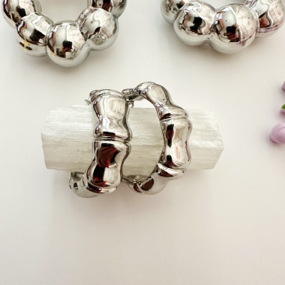 Argolas  prateadas #16*