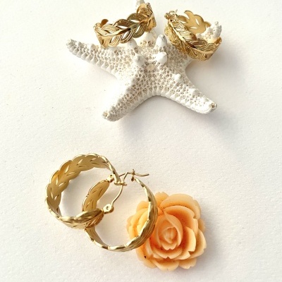 Argolas douradas #98*