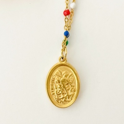 Escapulário Missangas e Arcanjo #43