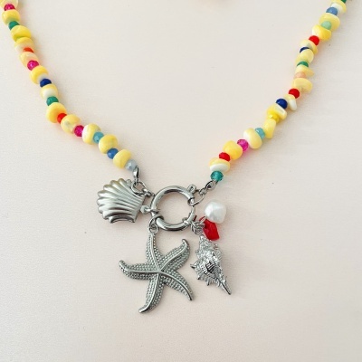 Colar pedras - pendentes mar