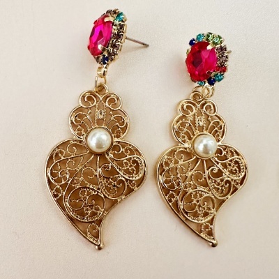 Brincos Corações de Viana - Mod #7*