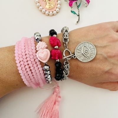 Pulseiras prateadas #70