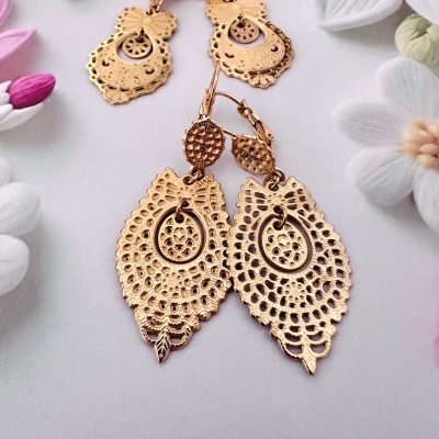 Brincos Corações de Viana, em aço