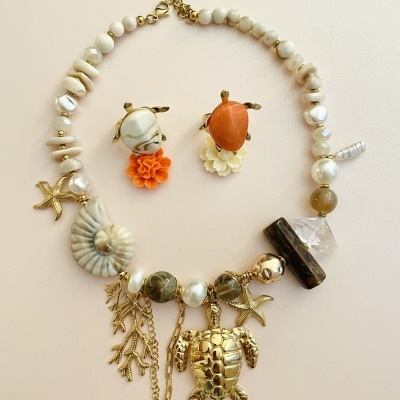 Colar Tartaruga  - marfim