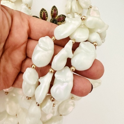 Colar pérolas sintéticas