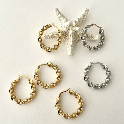 Argolas douradas e prateadas #14*