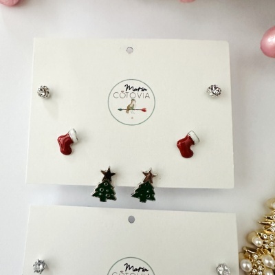 Conjunto de Brincos  Natal #131