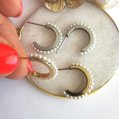 Argolas pérolas* 123