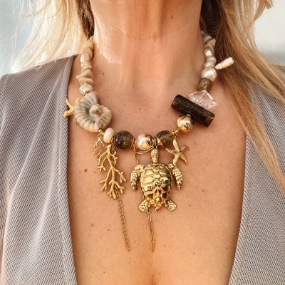 Colar Tartaruga  - marfim