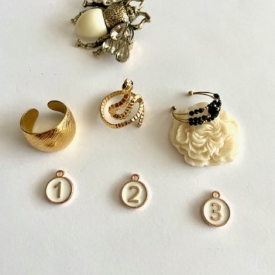 Anéis em aço ajustáveis - dourados #209