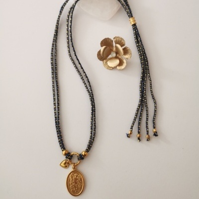 Colar Arcanjo Miguel, com cordão