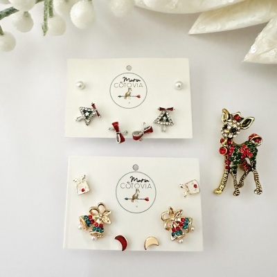 Conjunto de Brincos Natal #138