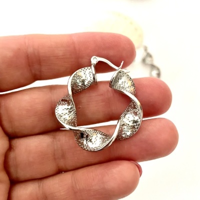 Argolas prateadas #89*