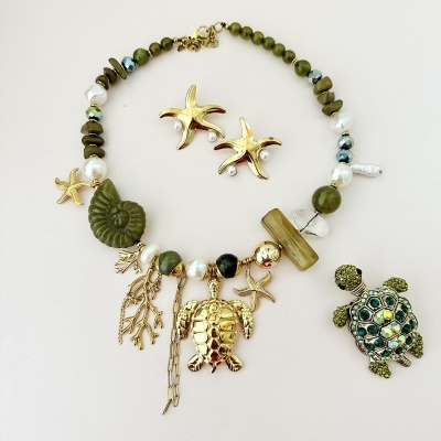 Colar Tartaruga   - verde