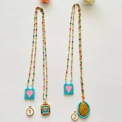 Escapulário Santa e coração #34