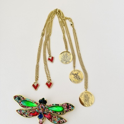 Escapulário Missangas e Arcanjos 🤍⭐️ #44