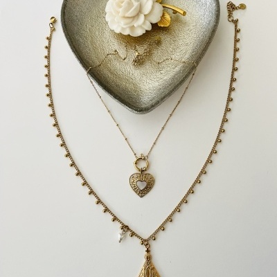 Colar Nossa Senhora Aparecida Viana ou colar coração