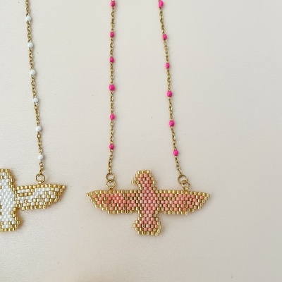 Colares Fénix - missangas japonesas