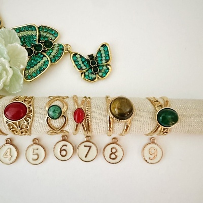 PROMOÇÃO - Anéis em aço ajustáveis #298