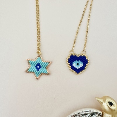 Colares Escapulário com missangas japonesas #60