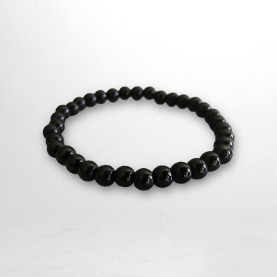 Pulseiras elásticas, com pedras naturais - Ónix