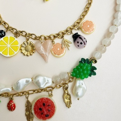 Colares  frutinhas 🍋🫑♥️ #2