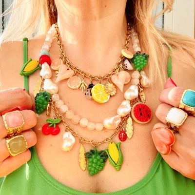 Colares  frutinhas 🍋🫑♥️ #2