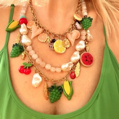 Colares  frutinhas 🍋🫑♥️ #2