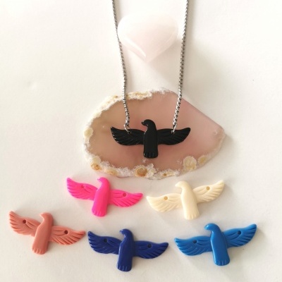 Colar Fénix 🤍 prateado 🤍cores disponíveis