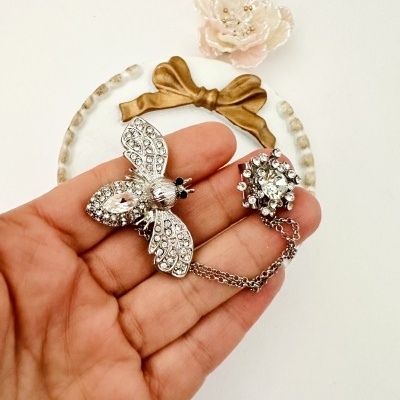 Pregadeira dupla - Abelha 🤍🐝