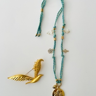 Colar cordão Santo António