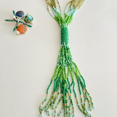 Colar comprido  missangas