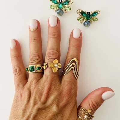 Anéis em aço ajustáveis #244