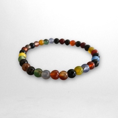 Pulseiras elásticas, com pedras naturais - Ágatas