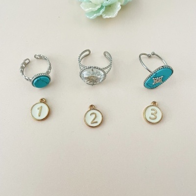 Anéis em aço ajustáveis - prateados #280