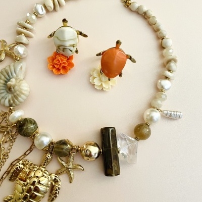 Colar Tartaruga  - marfim