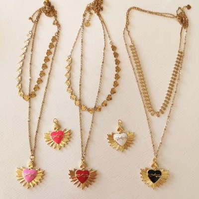 Colar duplo Sagrado Corazón