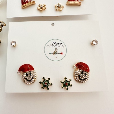 Conjunto de Brincos  Natal #130