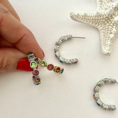 Argolas douradas e prateadas #25*