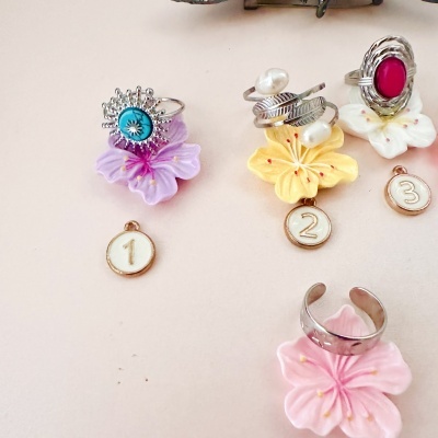 Anéis em aço ajustáveis - prateados #288