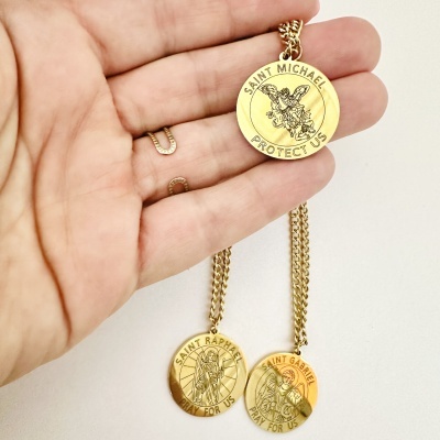 Escapulário Missangas e Arcanjos 🤍⭐️ #44