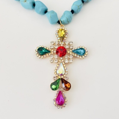 Colar Cruz - dá 2 voltas