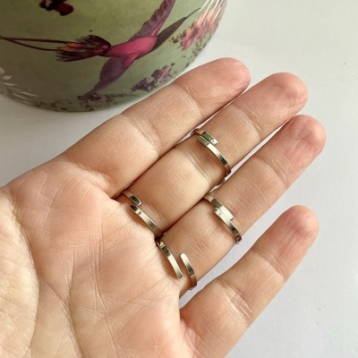 Anéis prateados #176